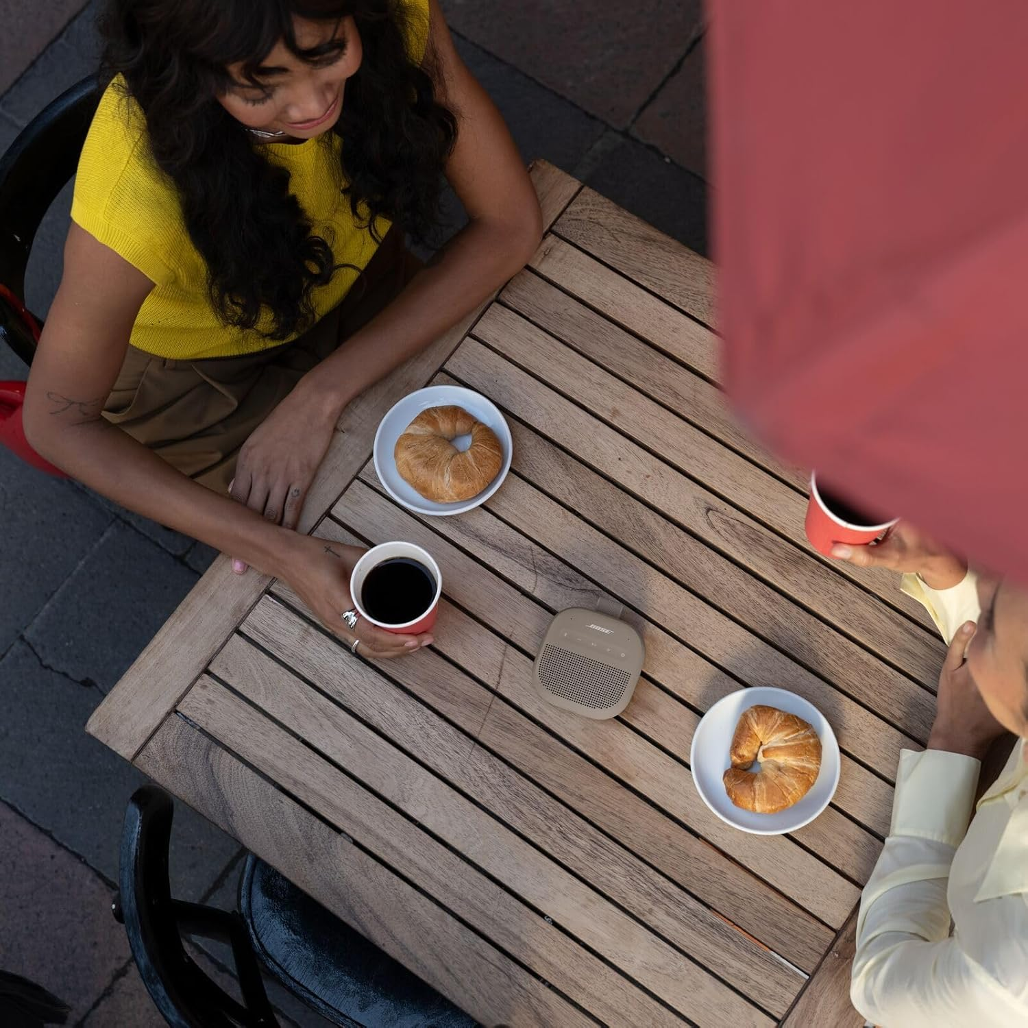 Bose Soundlink Micro Portable Bluetooth Speaker (2Nd Gen), Wireless Outdoor Speaker, up to 12 Hours Battery Life, Waterproof and Dustproof, Sandstone - Black image number 5