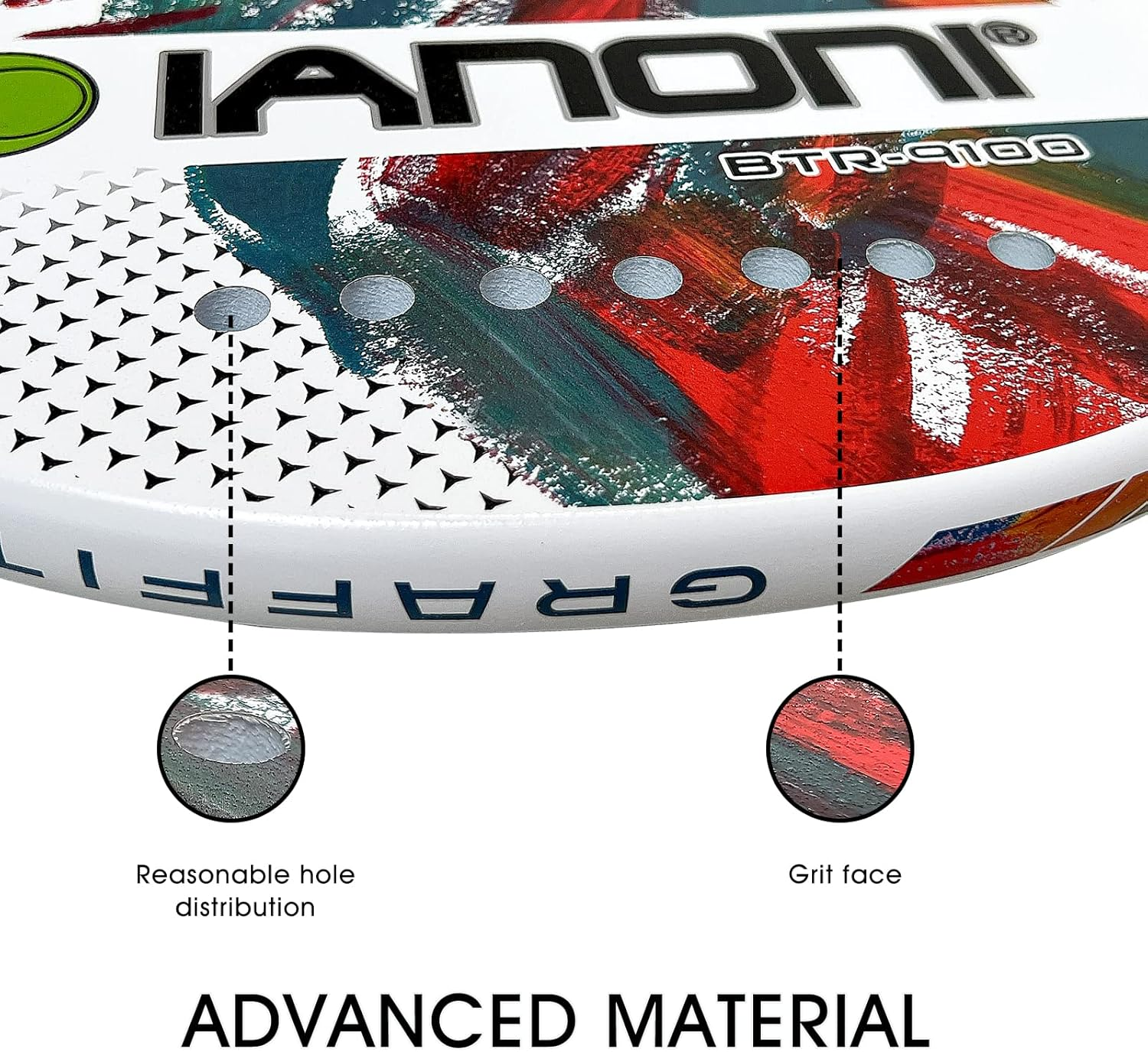 Beach Tennis Paddle Beach Tennis Racket Carbon Fiber with EVA Memory Foam Core Tennis Paddles