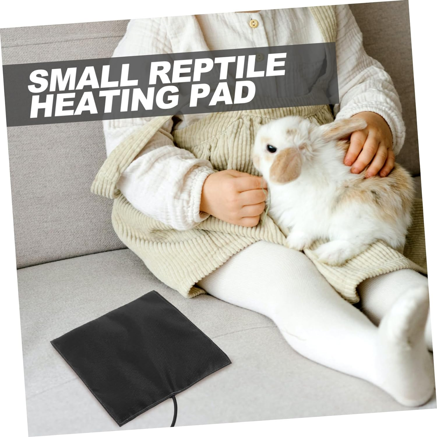 DOITOOL USB Heating Pad for Small Pets Carbon Fiber Thermal Mat for Hamsters Reptiles Birds and Rabbits Portable Lightweight Pet Heat Cushion for Winter Warmth image number 6