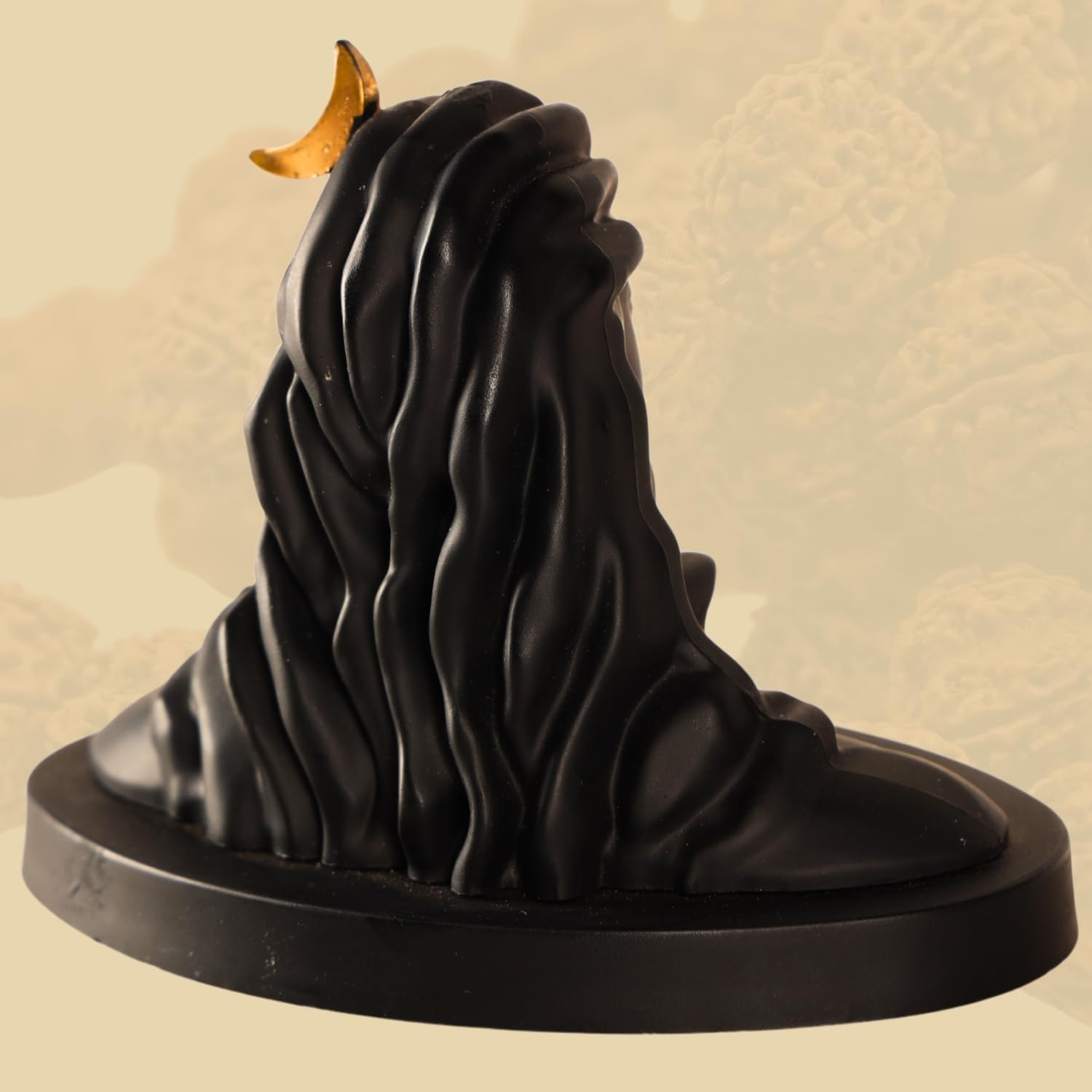 Vedic Charya Lord Adiyogi Shiva Statue 5 Inch Resin Handmade &ndash; Dhyana Mudra Mahadev Idol Car Dashboard, Home & Office Desk, Shivratri Pooja Decorative Murti Black - Black image number 4