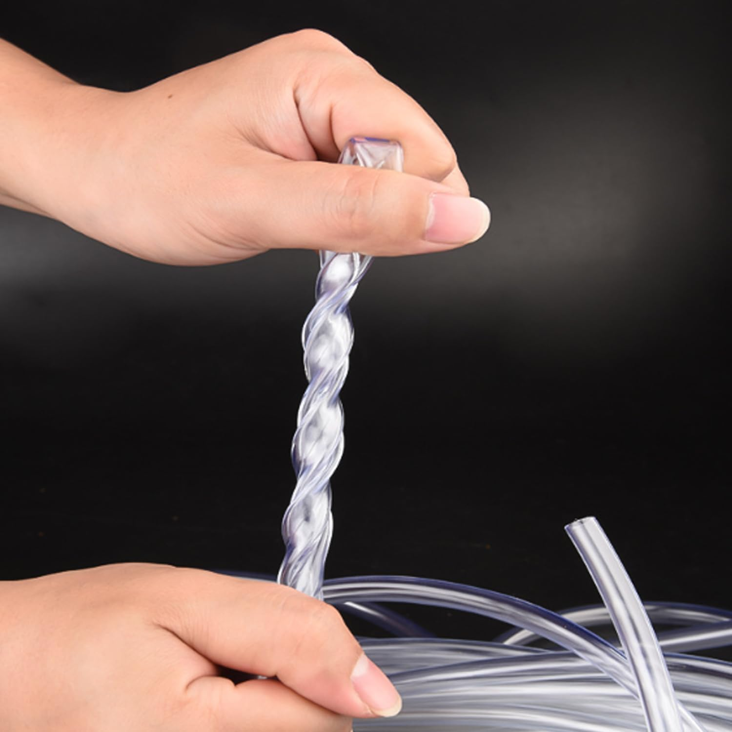 BEANPRECOY Clear PVC Tubing 6Mm ID X 8Mm OD X 1M Clear PVC Hose Flexible Tubing for Aquariums/Garden Pumps/Air Compressors, Weatherproof Water & Air Transfer Pipe image number 3