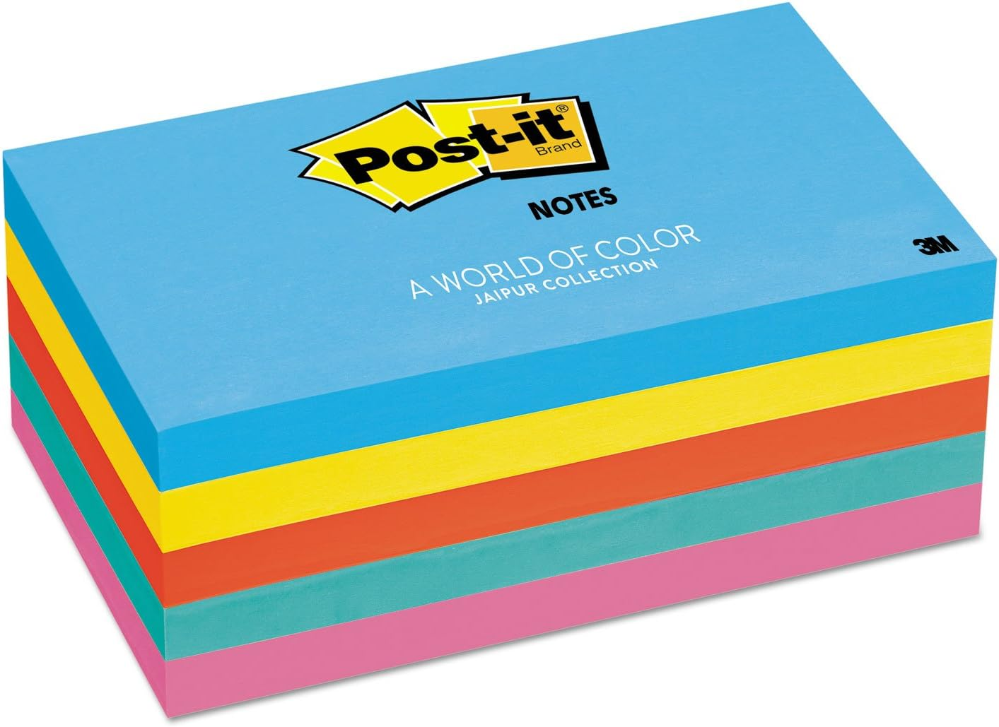 Post-It 655-5UC Notes, 76Mm X 127Mm 5 Pack, Jaipur Collection image number 1