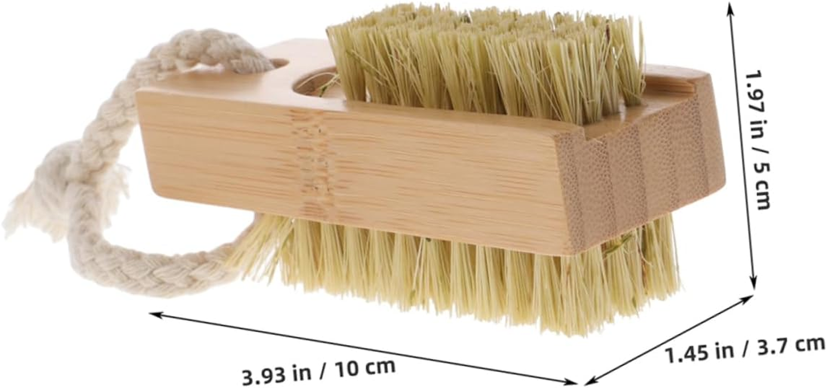 SHERCHPRY 2Pcs Nail Brushes Nail Cleaner Brush Soft Bristle for Manicure Cleaning