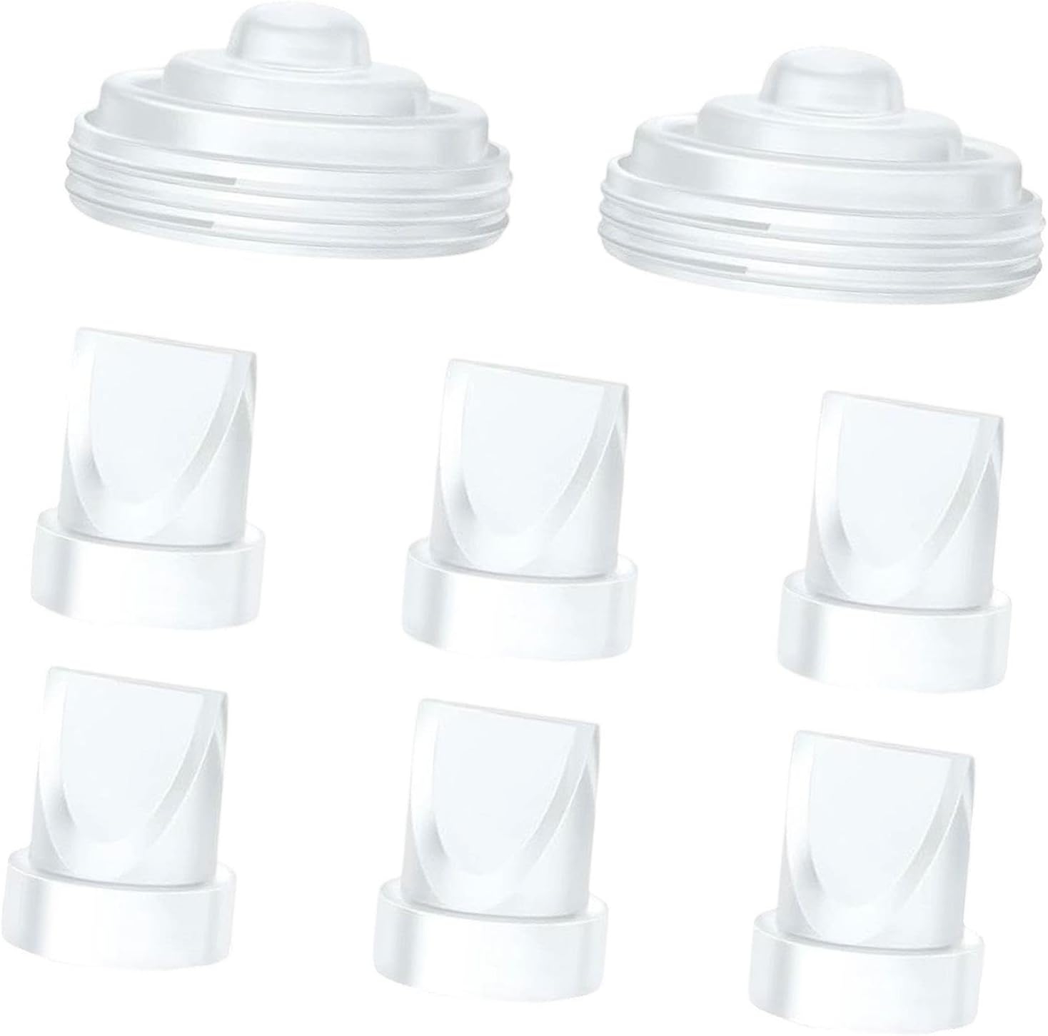 Generic Silicone Diaphragm Pump Seal and Duckbill Valves anti Backflow Leakproof Backflow Protector Replace Parts for M5 Bust Pump, 8Pcs