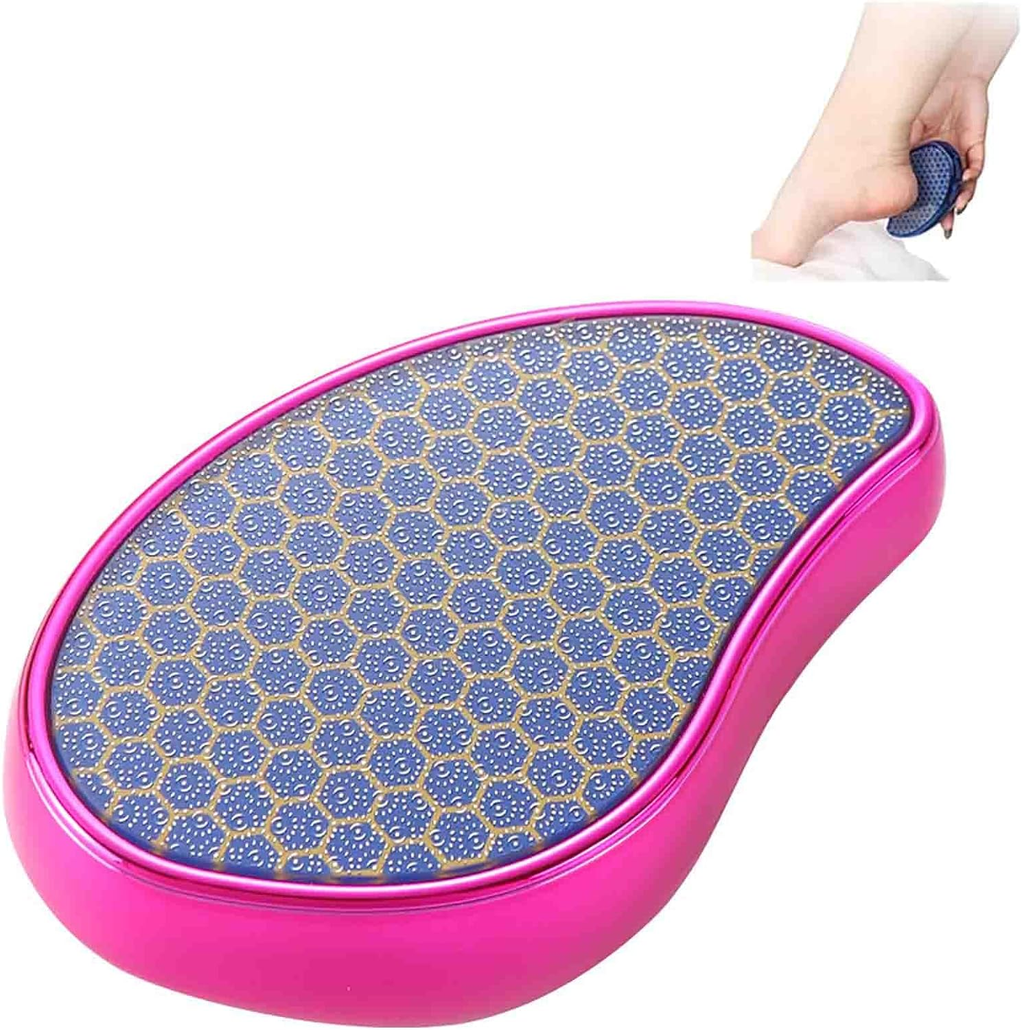 Malora Glass Foot,Malora Glass Foot Filermalora Foot Scrubber,Malora Foot Filerglass Foot Files for Feetglass Foot File Callus Removerfoot Care Pedicure Tool for Dry Feet Care (G)