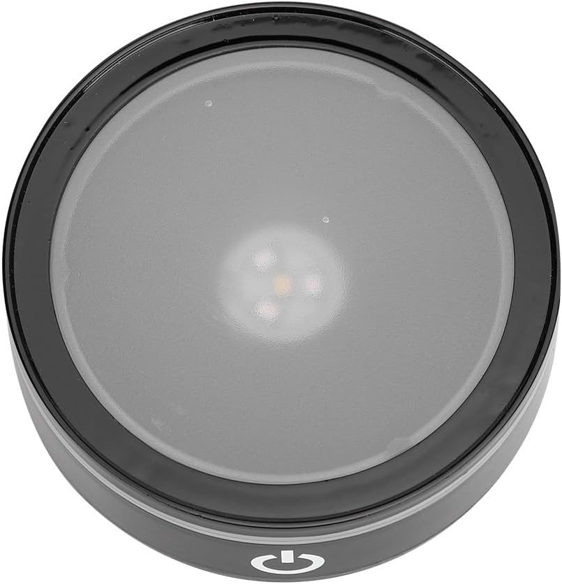 7 Colors LED Light Base, 3 Inch Battery Powered round Stand Display Plate, Flat Show Stand with Sensitive Touch Switch for Crystal, Art Glass, Acrylic Diameter 3In X Thickness 1In image number 2