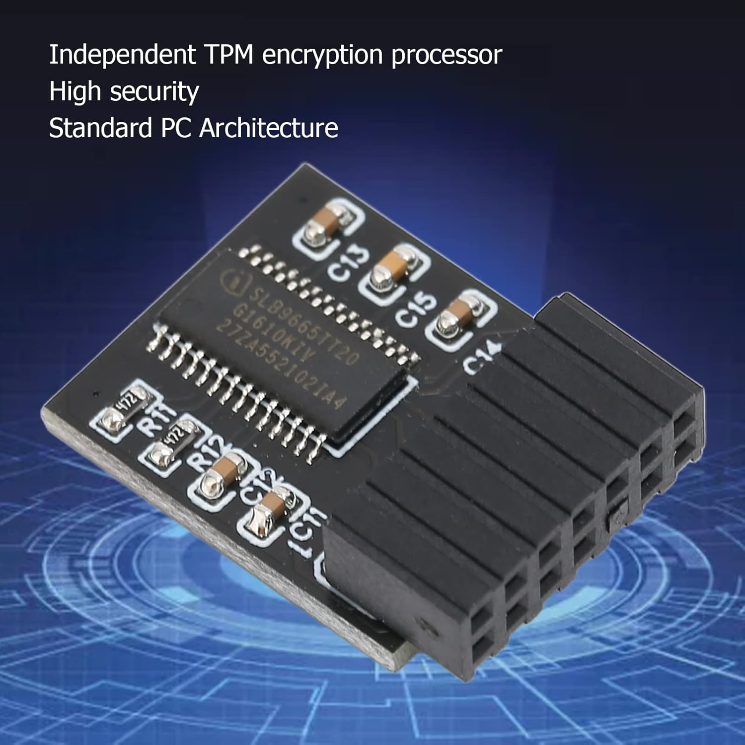 Tpm 2.0 Encryption Security Module, 14Pin LPC Interface Remote Card Encryption Security Module for Asus,High Security14Pin LPC Tpm 2.0 Remote Card Encryption Security Module image number 4