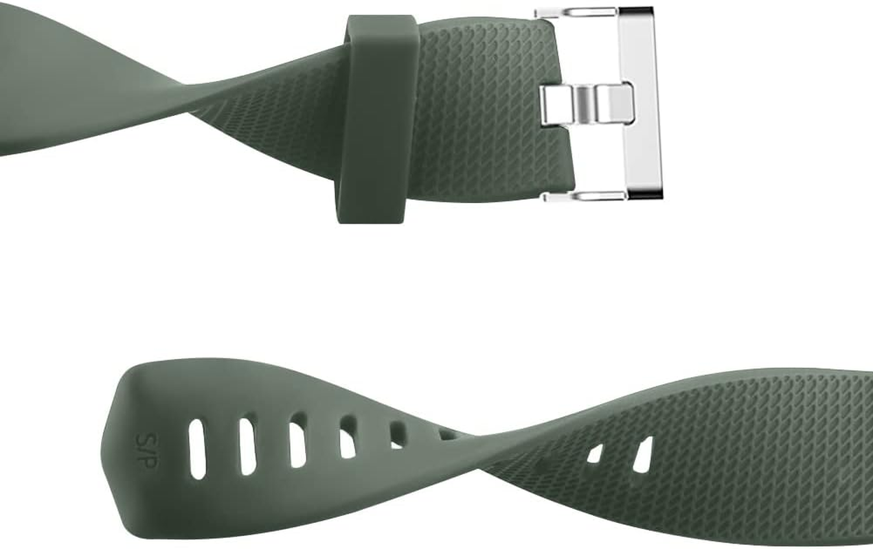 [3 Pack]Sport Bands for Fitbit Charge 2 Bands Women/Men, Soft Classic TPU Adjustable Comfortable Replacement Wristbands Straps for Fitbit Charge 2 - Starlight+Smoke Purple+Milk Tea image number 3