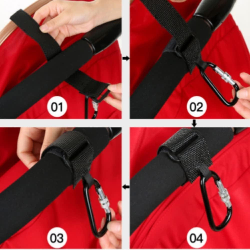 2PCS Universal Hooks Clips for Hanging Bags and Shopping,Convenient Hooks Accessories Perfect for Diaper Bags, Backpack,Shopping Bags,Purse image number 2