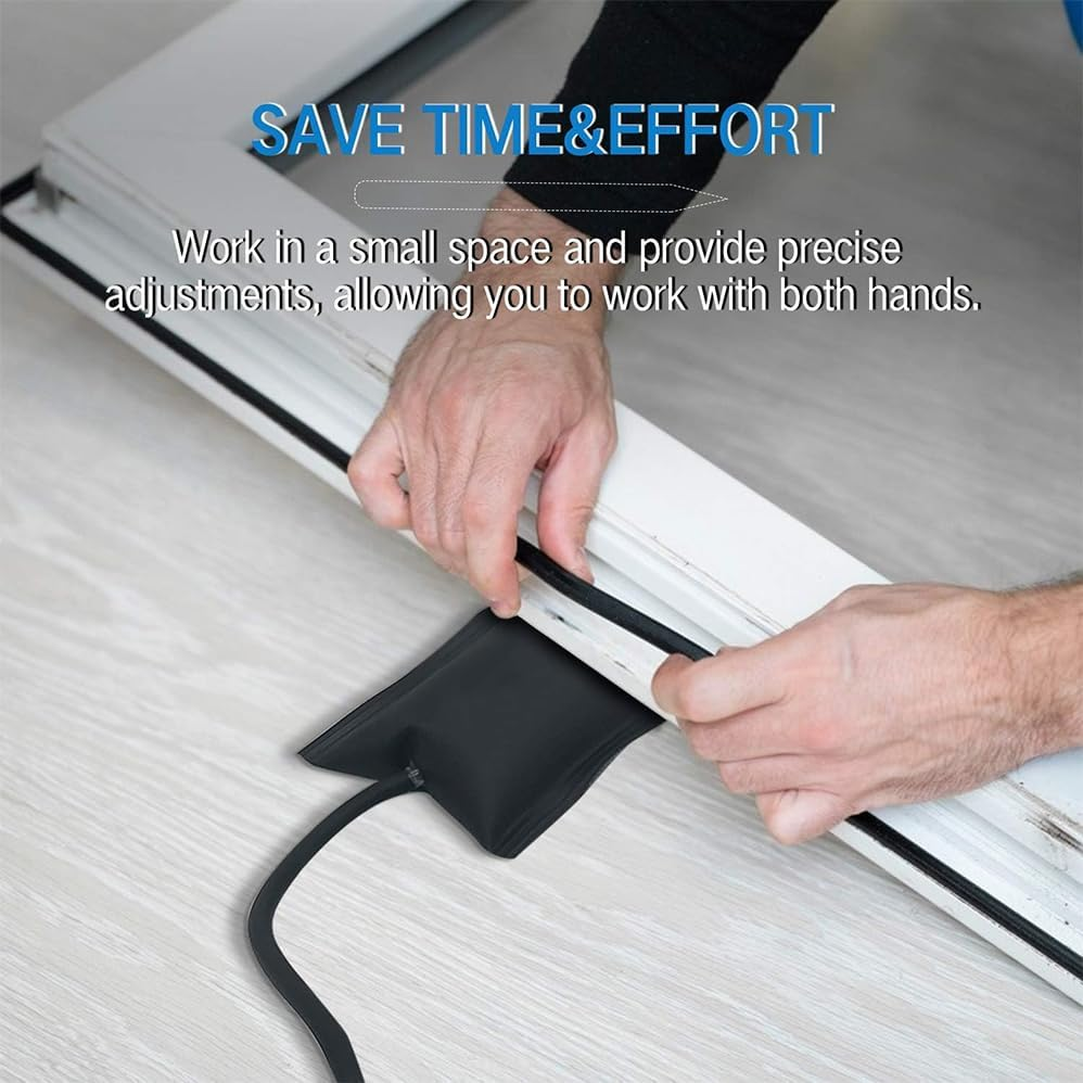 3 Pcs Air Wedge up Bag Popular,Commercial Inflatable Wedge Pump Bag Tool,Medium Pvc Metal Valve with Added Plate,25Cm Air Pipe Professional Leveling Kit & Alignment Tool,For Variety of Jobs image number 6