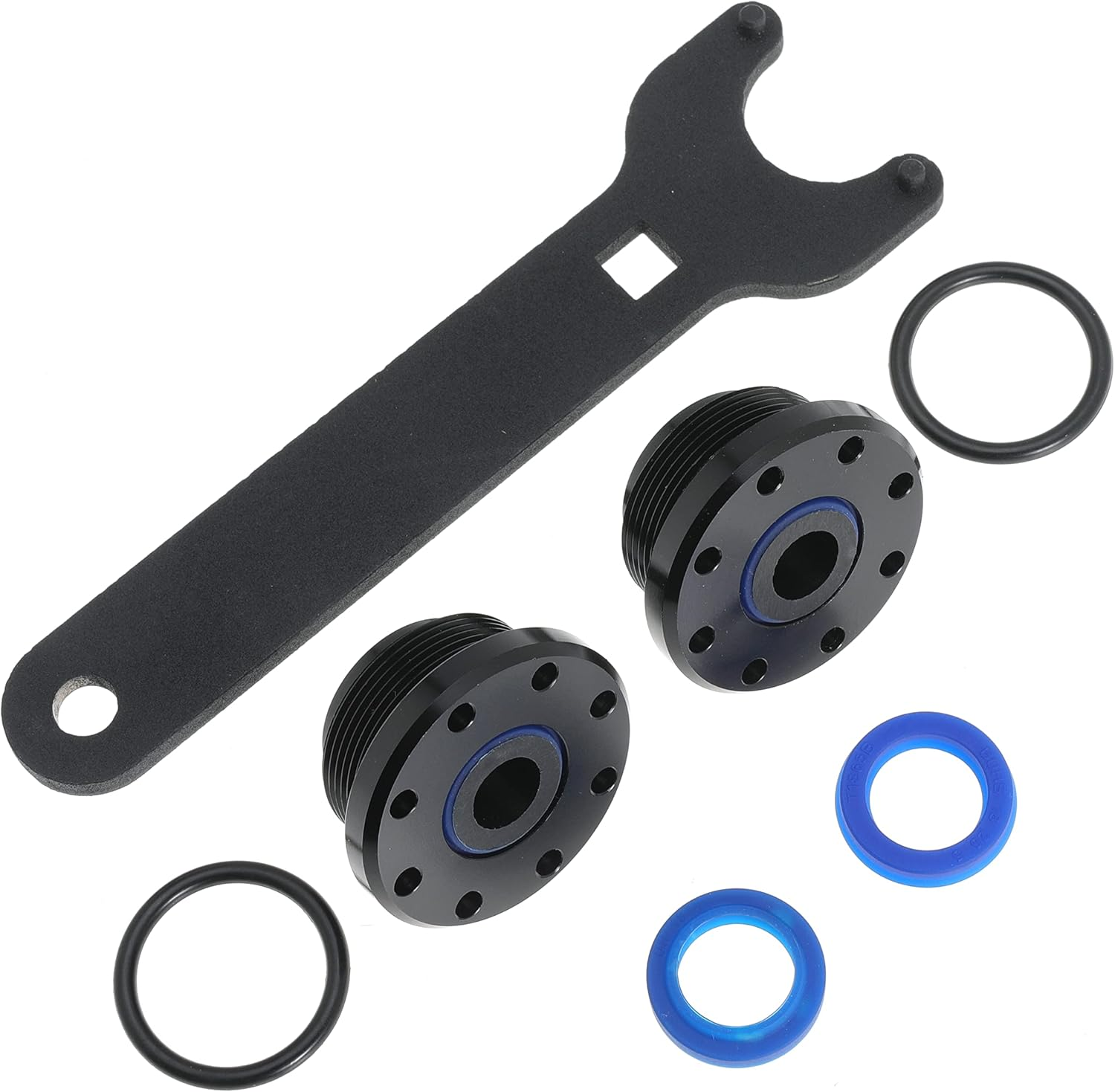 Seal Kit Replace HS5157 HC5340 HC5341 HC5342 HC5343 HC5344 HC5345 HC5346 HC5347 HC5348 HC5358 HC5365 for Seastar Front Mount Hydraulic Steering Cylinders with Wrench image number 6