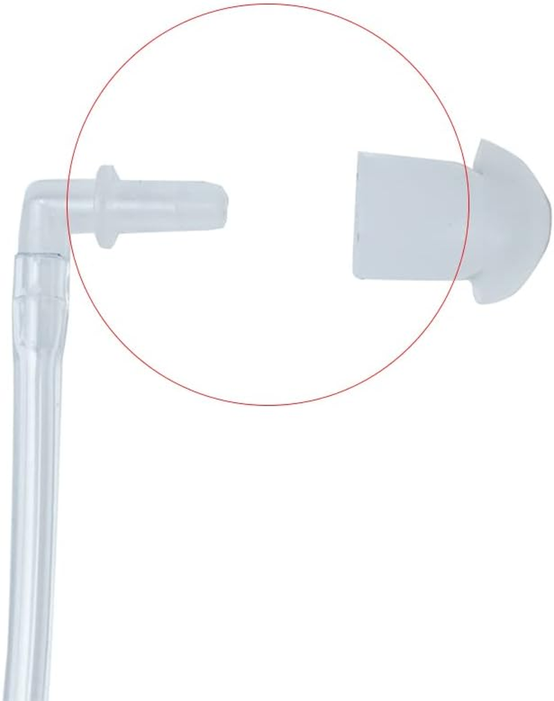 100 Pack Replacement Mushroom Earbud Ear Tips for Baofeng Motorola Kenwood Cobra Two Way Radio Transparent Acoustic Tube Earpieces