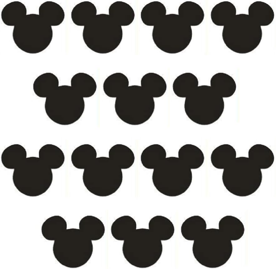 HORNO Cartoon Wall Sticker,Cute Animal Wall Art Easy Removable(Black) image number 3