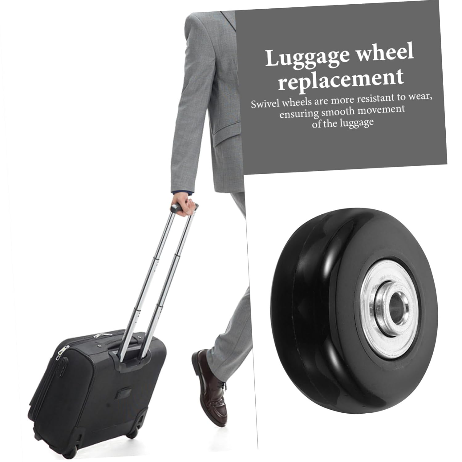 CIYODO 2Pcs Wheel Accessories Luggage Suitcase Wheels Suitcase Bearings for Luggage Repair Kit Replacement image number 6