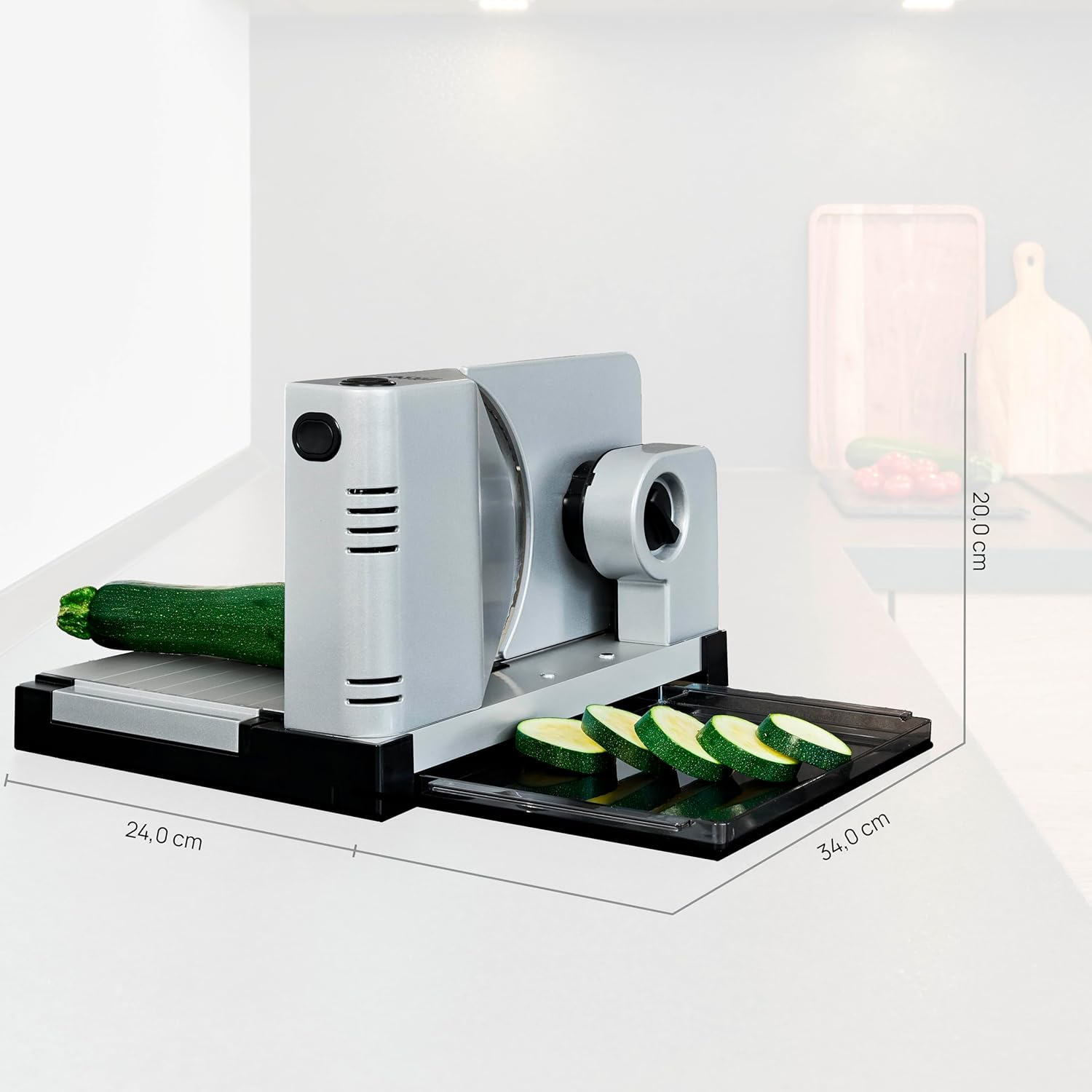 Ritter Icaro 7 All-Slicer with Eco Motor, Made in Germany, Metallic Silver image number 4