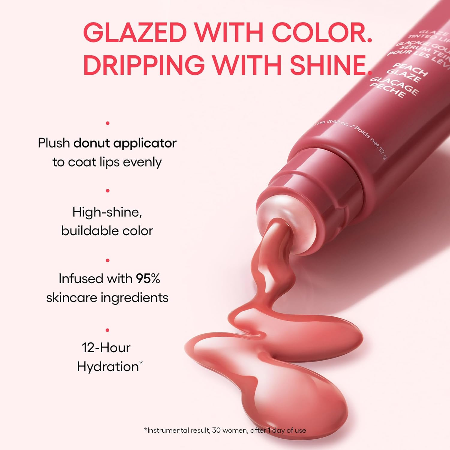 LANEIGE Glaze Craze Tinted Lip Serum Raspberry Jam: Plumping, Nourishing Hydration with Polypeptide image number 4