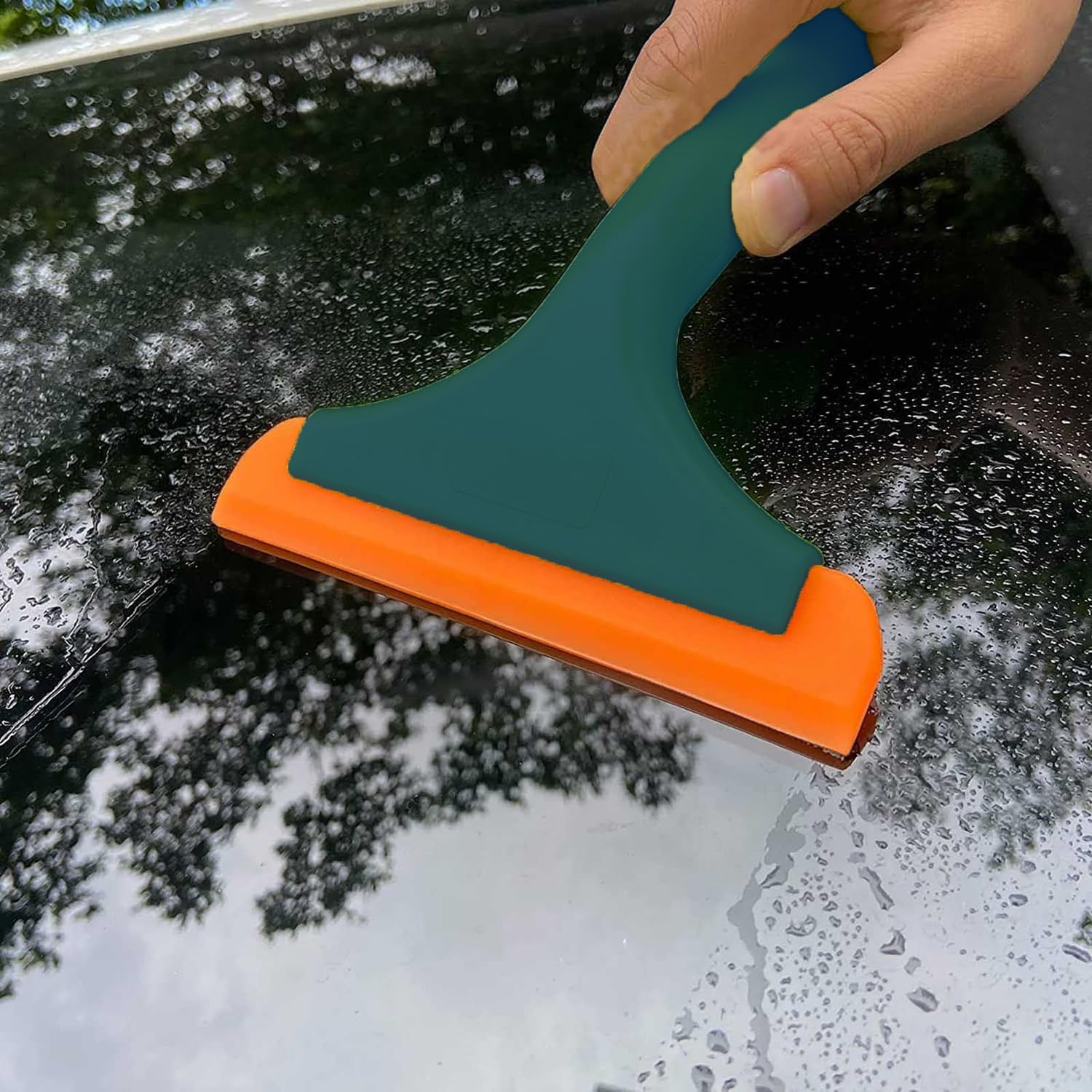 For Cleaning Windows, Mirrors and Windows Etc., Silicone Car Squeegee, Pack of 2, Windscreen Squeegee Car, Silicone Window Squeegee image number 1