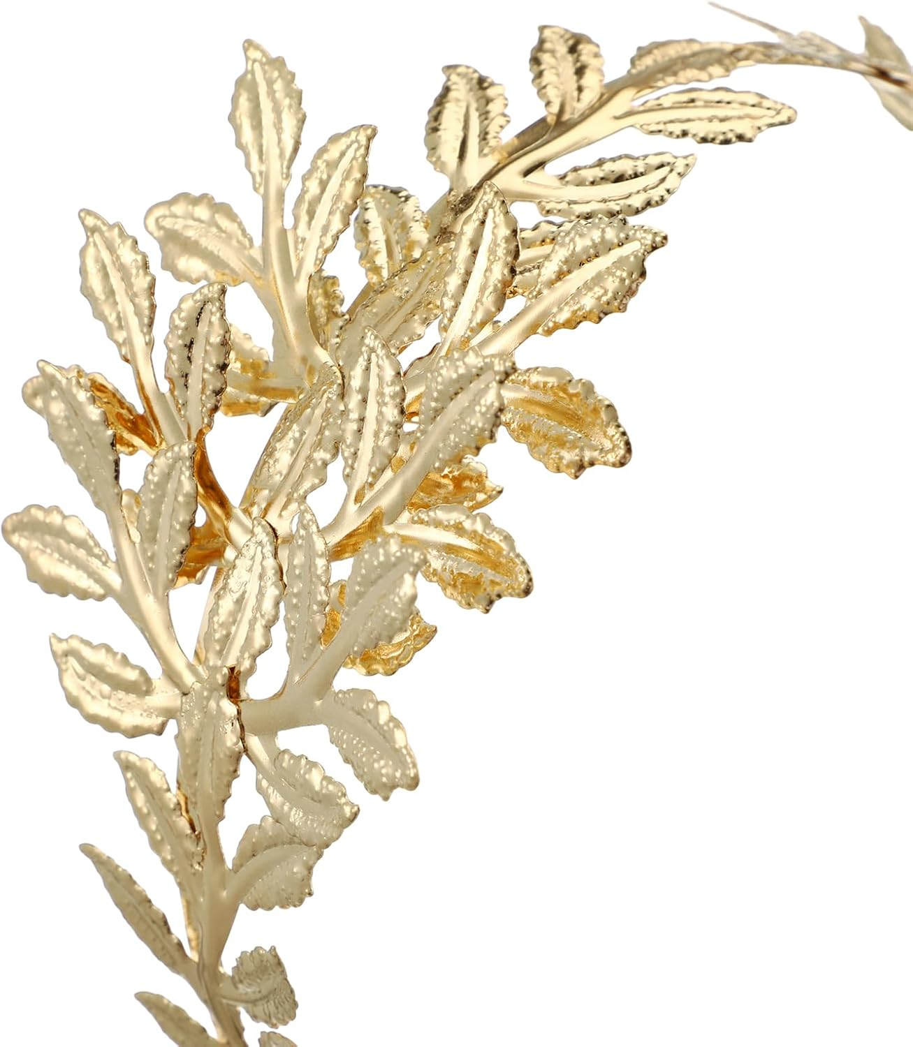 PACKOVE Golden Leaf Headband Golden Bridal Headband Goddess Headband Goddess Headpiece Gold Crown for Women Girls