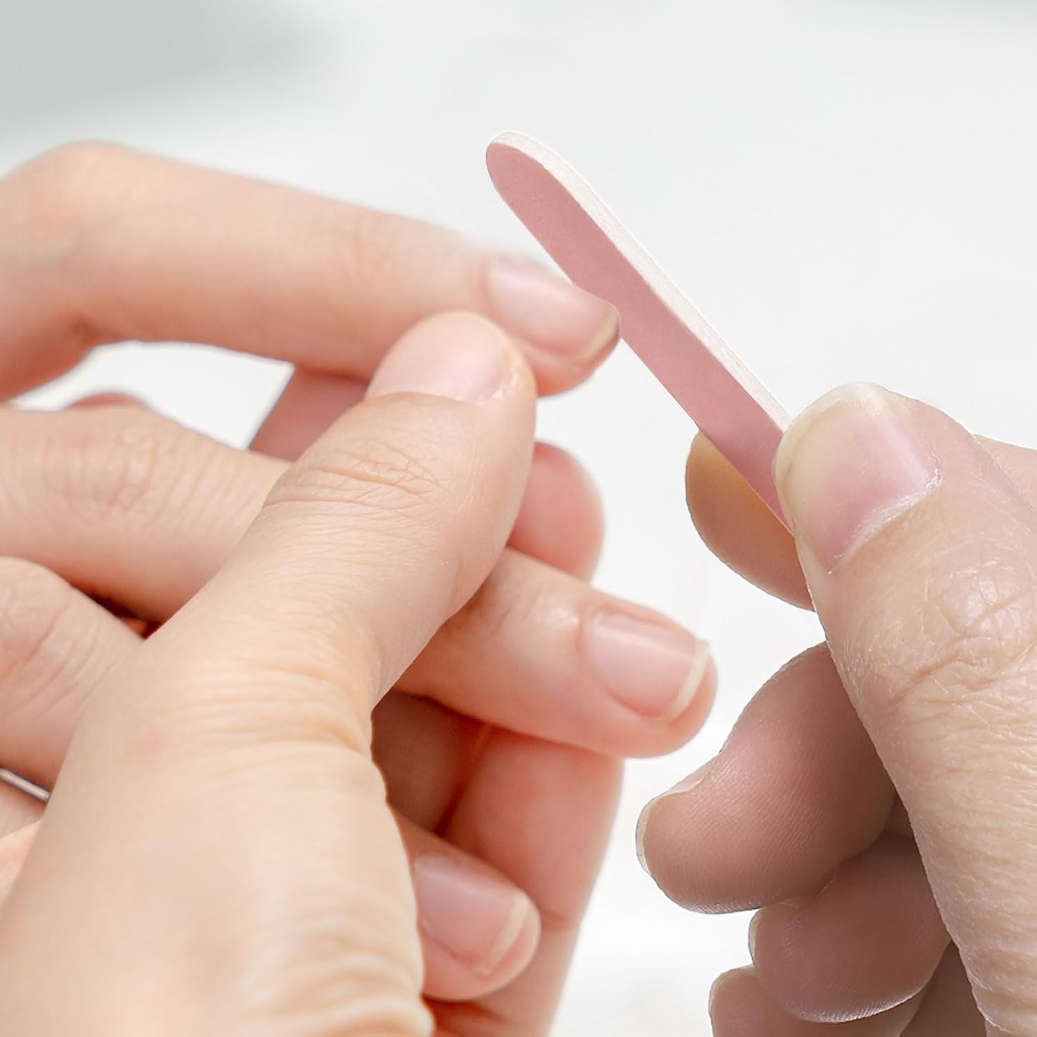 HARFINGTON 100Pcs Mini Nail File Bulk, 180/240 Grit Disposable Double Sided Nail Files Emery Boards Professional Manicure Tools for Home Salon Nail Smoothing, Blue - Blue image number 4