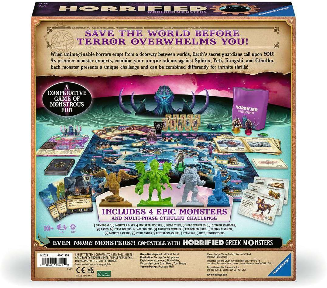 Ravensburger - Horrified World of Monsters image number 1
