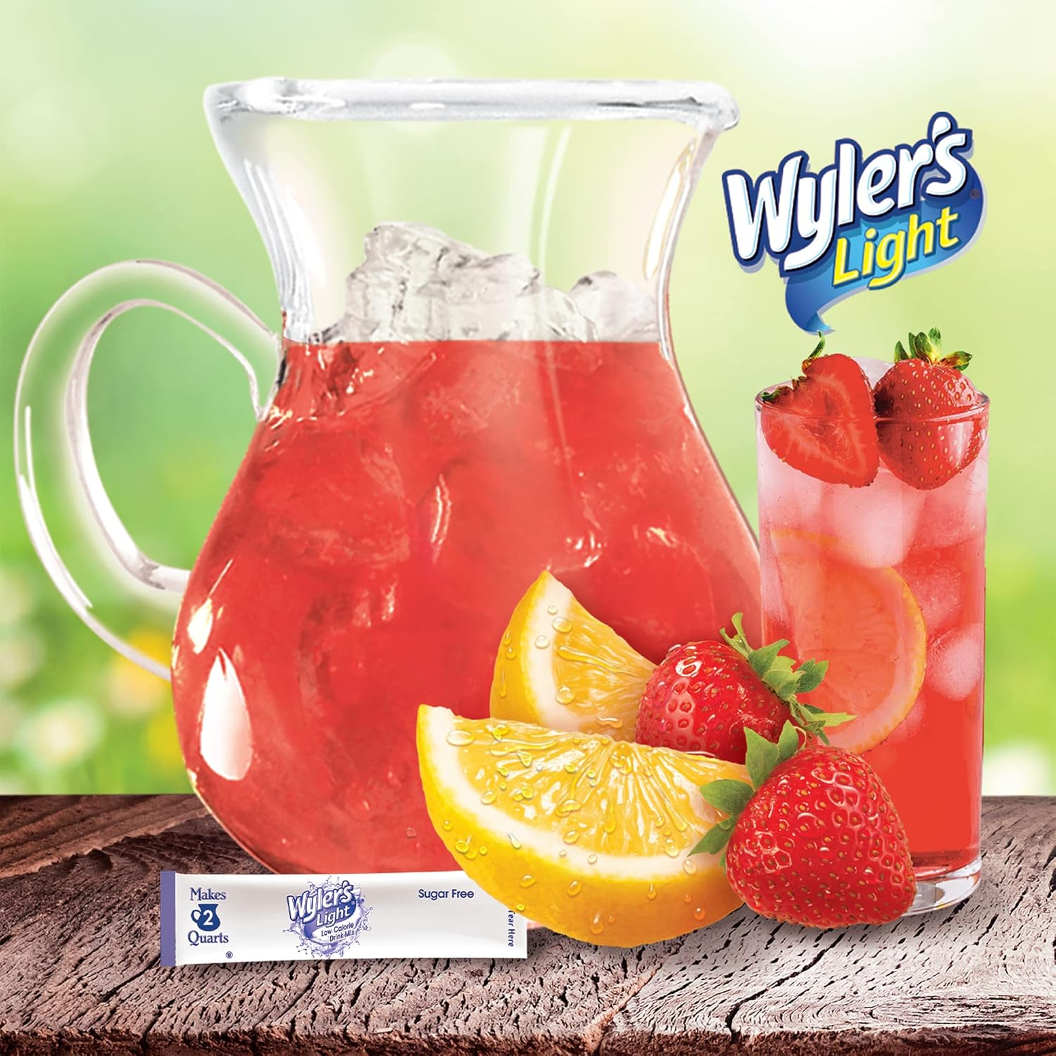 Wyler'S Light Pitcher Packs, Water Drink Mix, Strawberry Lemonade, 6 Boxes (36 Pitcher Packets) image number 5