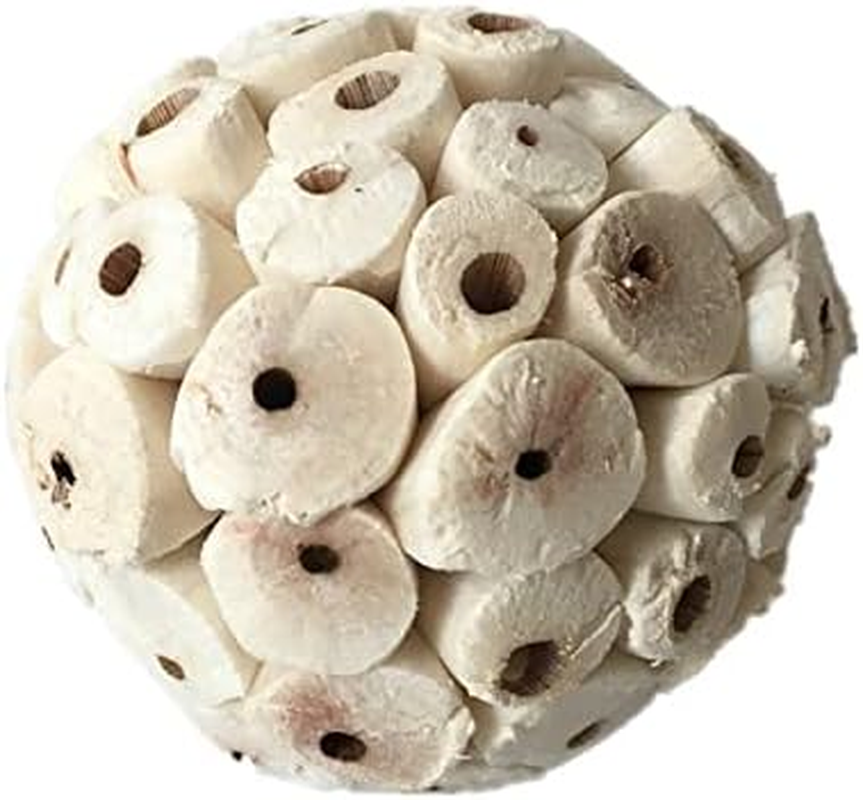 3 Pack Natural Sola Balls and Soft Chew Toy for Parrot Budgie Finch Macaw 6Cm image number 5