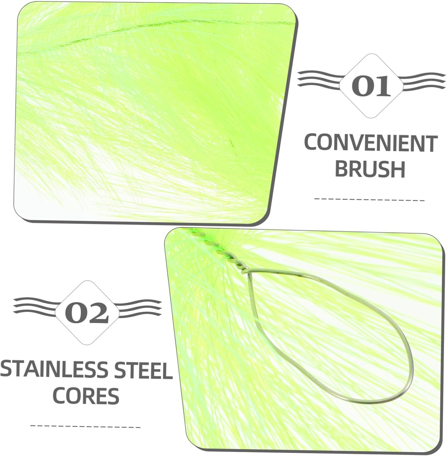 CVUTOVO Fish Breeding Grass Brush with Stainless Steel Core Vivid Spawning Grass for Aquarium Fish Tank Safe Hatchery Tool for Koi Goldfish Egg Protection and Aquatic Pet Breeding image number 5