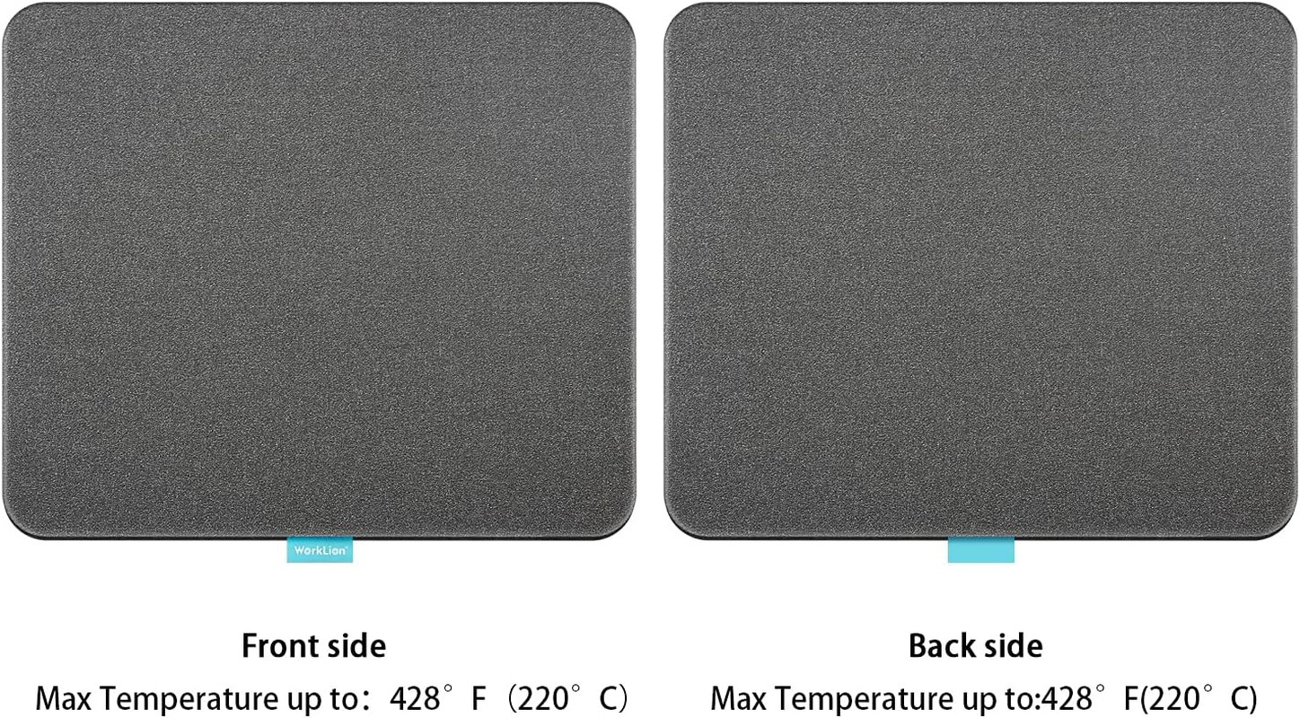 WORKLION Heat Press Mat 11"X13": Double-Sided Fireproof Materials Protective Resistant Mat for Cricut Easypress/Easypress 2 & HTV Craft Vinyl Ironing Insulation Transfer Projects image number 2