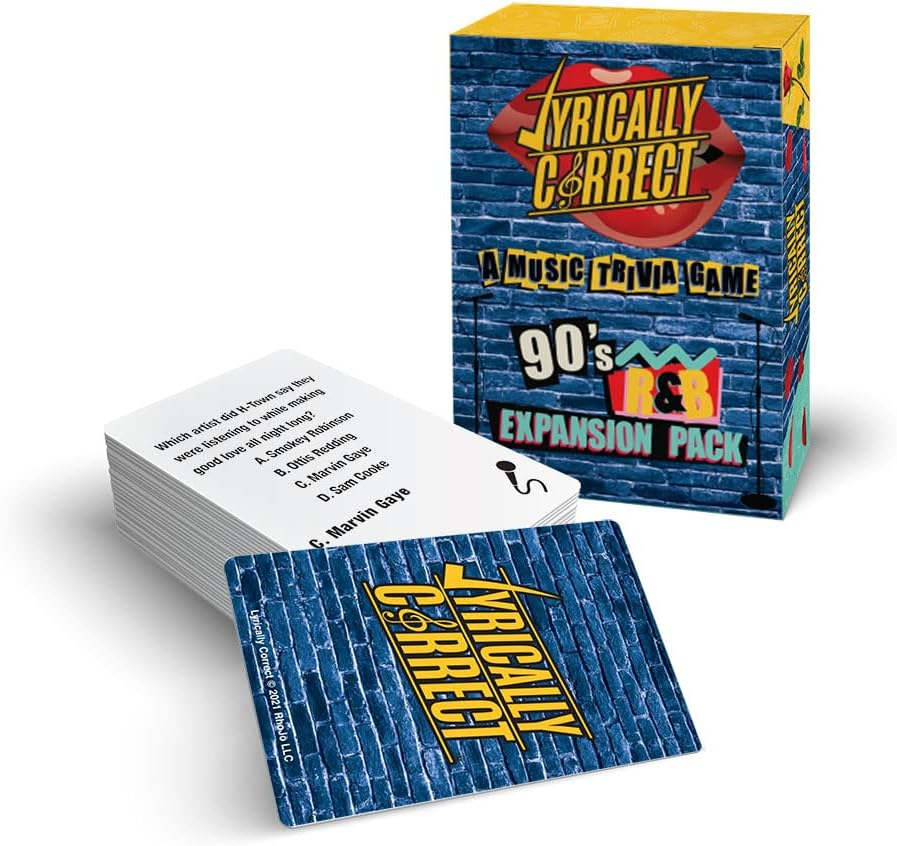 Lyrically Correct 90'S Expansion Pack Music Trivia Card Game| Multi-Generational Family Gatherings, Adult Game Night and Fun Trivia image number 1