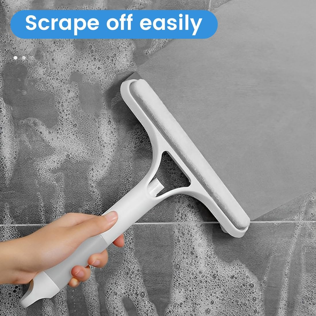 Raclette Douche with Hooks, Bathroom and Raclette Vitre, Window and Mirror Squeegee, Raclette De Douche, Plastic Window Cleaner for Mirrors, Bathroom Windows, Floor, Glass image number 2