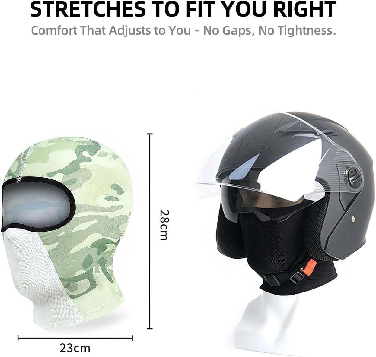 Bay Breeze Balaclava Ski Mask for Winter Outdoor Activities, Thermal Face Cover, Windproof Neck Warmer for Skiing, Snowboarding, Motorcycle Riding, Cycling, UV Protection image number 2