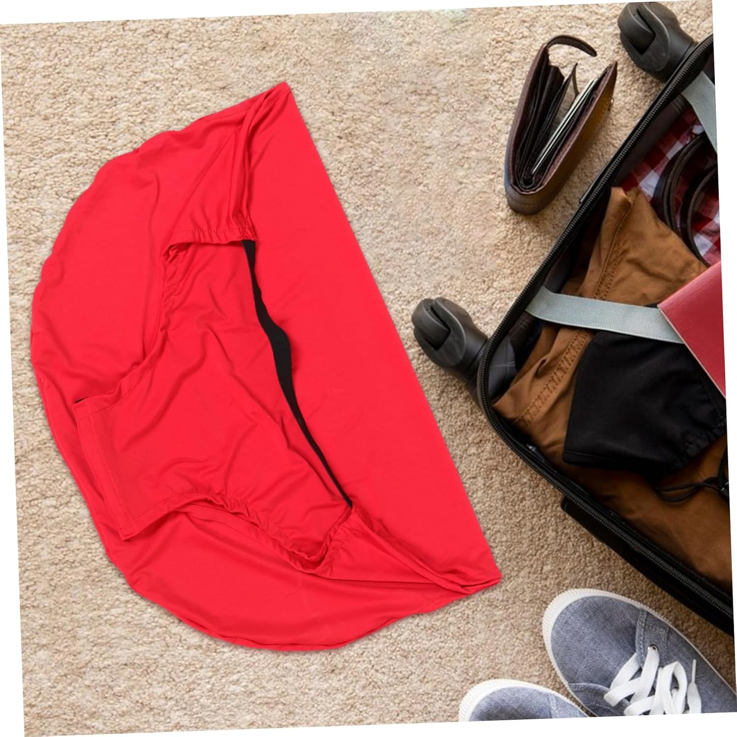 FOMIYES Elastic Suitcase Protective Cover for Traveling Luggage Protector Cover Fits Suitcases Protector for Airplane Travel image number 4