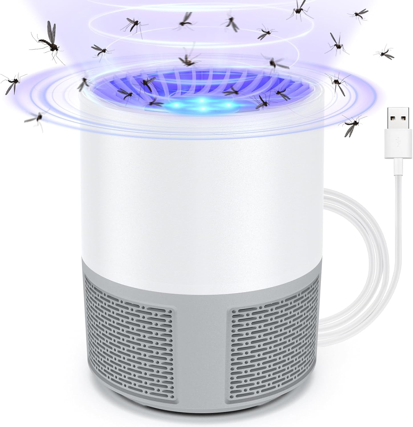Mosquito Killer Lamp, Efficient Bug Zapper Electric Fly Zapper, Electric Fly Killer Fly Catcher Fly Traps for Home Use, Insect Killer Fruit Fly Trap Indoor Outdoor for Home image number 1