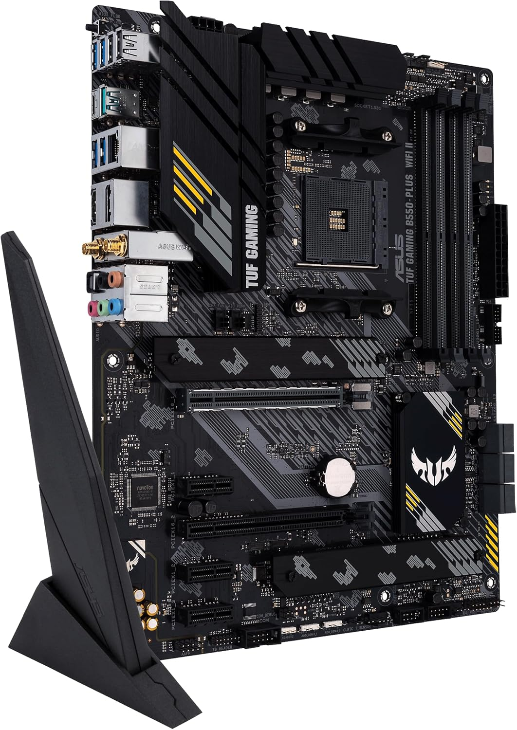 ASUS TUF Gaming B550-PLUS Wifi II AMD AM4 (3Rd Gen Ryzen&trade;) ATX Motherboard (Pcie 4.0, 6, 2.5Gb LAN, BIOS Flashback, USB 3.2 2, Addressable 2 RGB Header and Aura Sync) image number 4