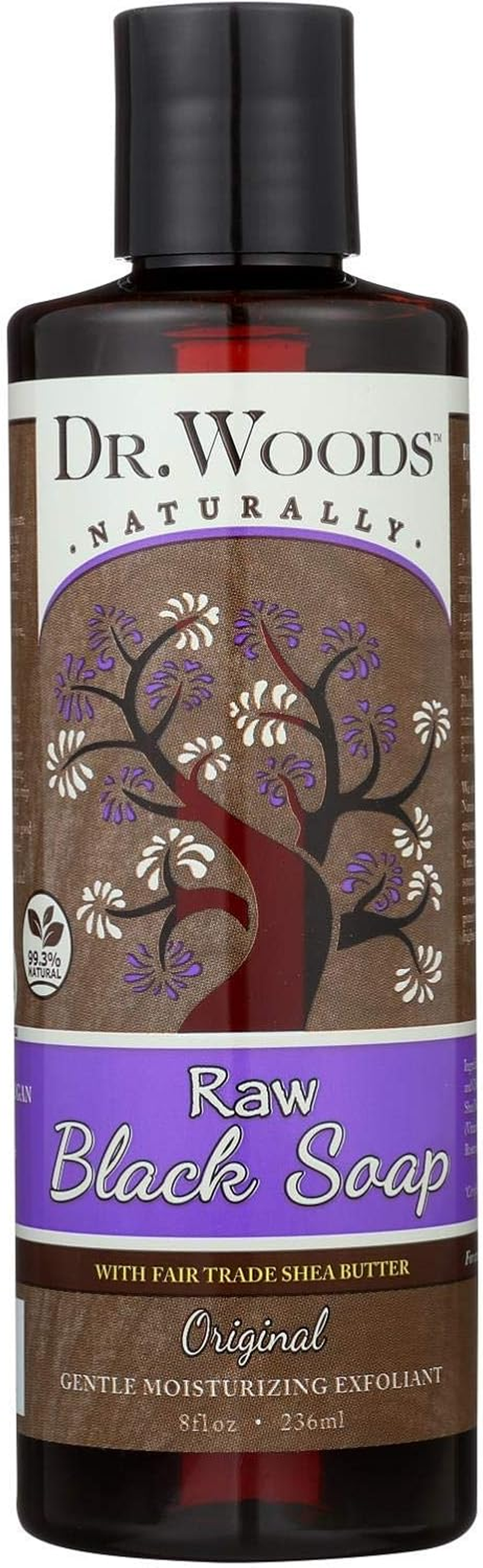 Dr. Woods Black Soap with Shea Butter, 8 Fluid Ounce