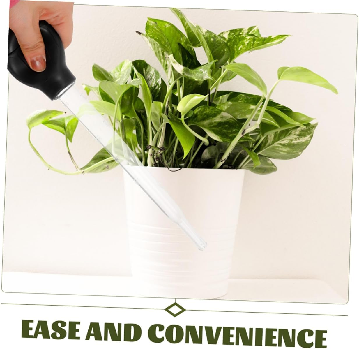 TOBBOMEY 3Pcs Plant Tray Water Absorber Sucker for Garden Water Remover, 29Cm Tube 30Ml Capacity Each, Gardening Tool for Indoor Outdoor Self-Watering and Planter Moisture Control image number 3