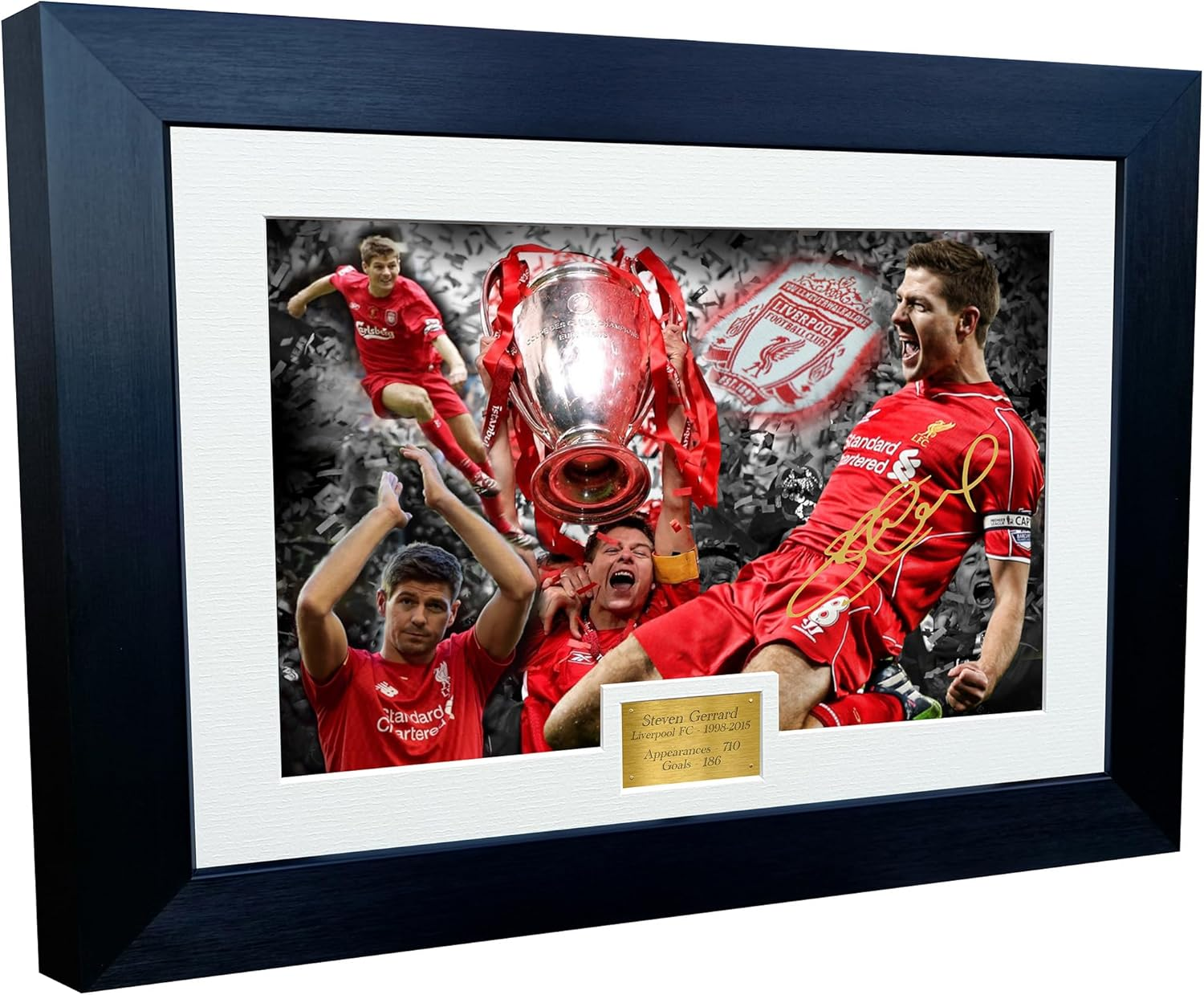 Steven Gerrard 12X8 A4 Signed "THE GERRARD YEARS" Liverpool FC Autographed Photo Photograph Picture Frame Soccer image number 1