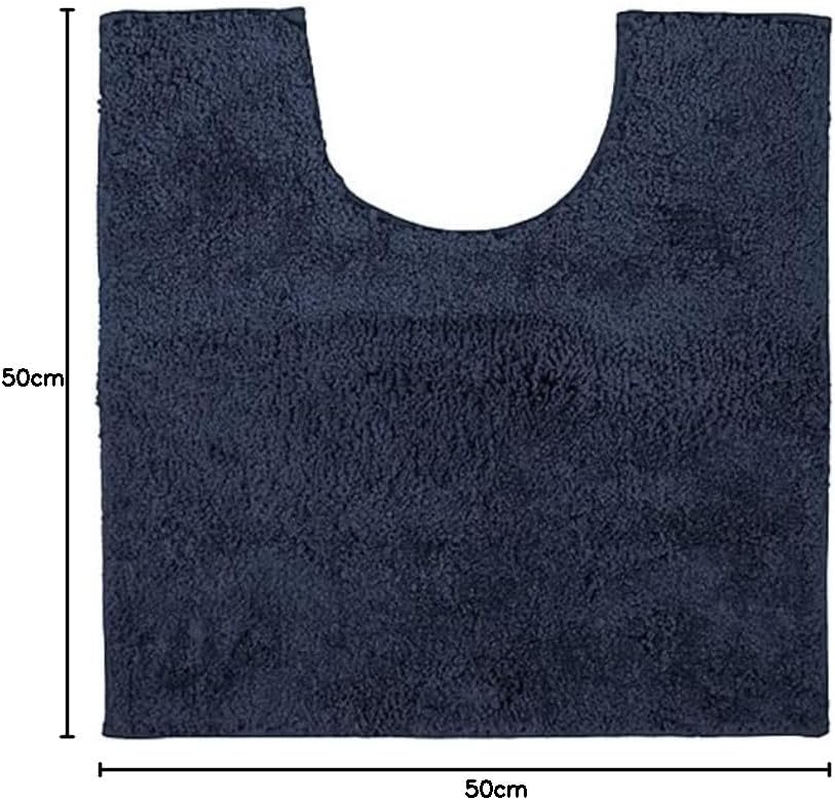 Bambury Microplush Contour Bath Mat, Navy, 50X50 Cm image number 1