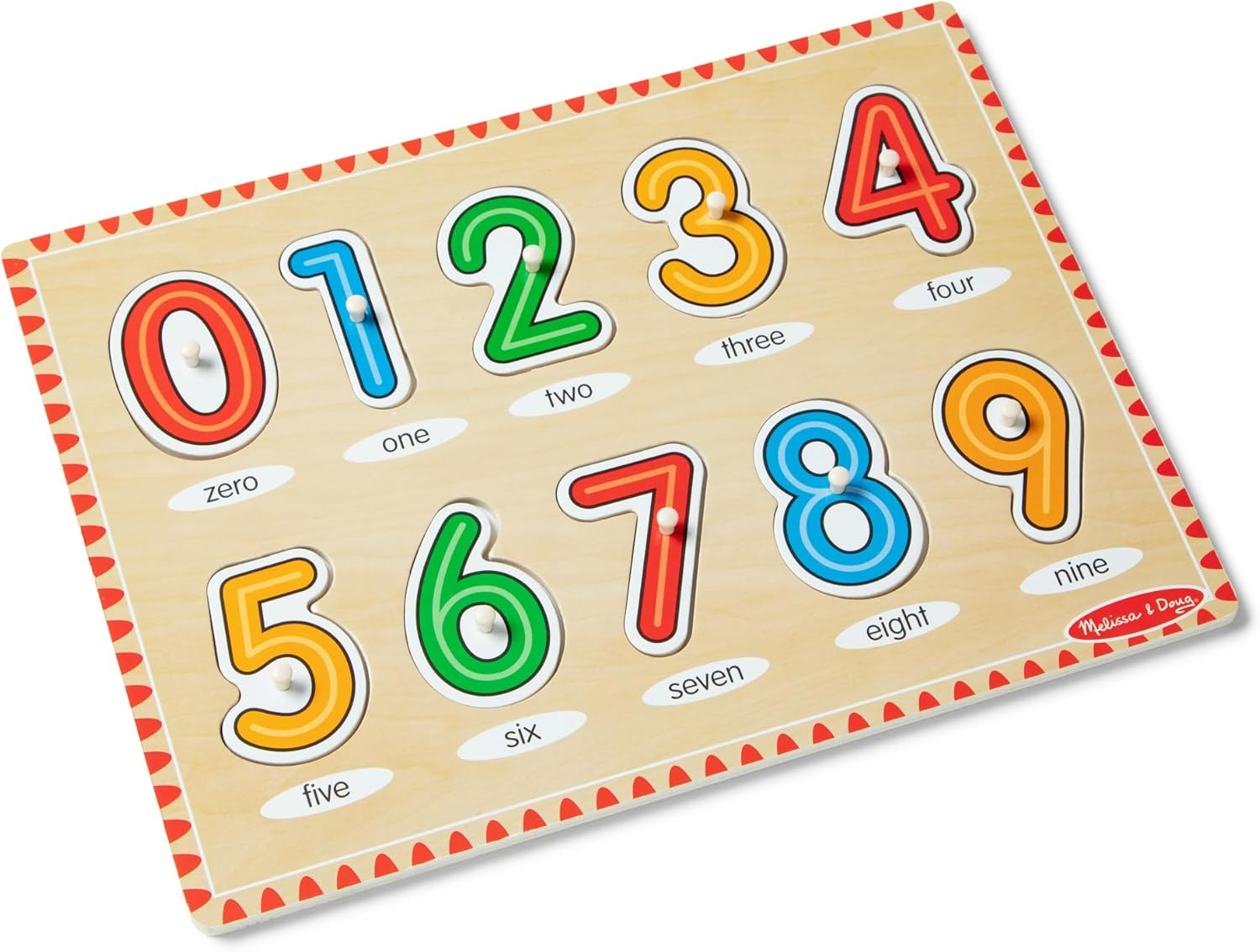 Melissa and Doug - See-Inside Numbers Peg Puzzle image number 3