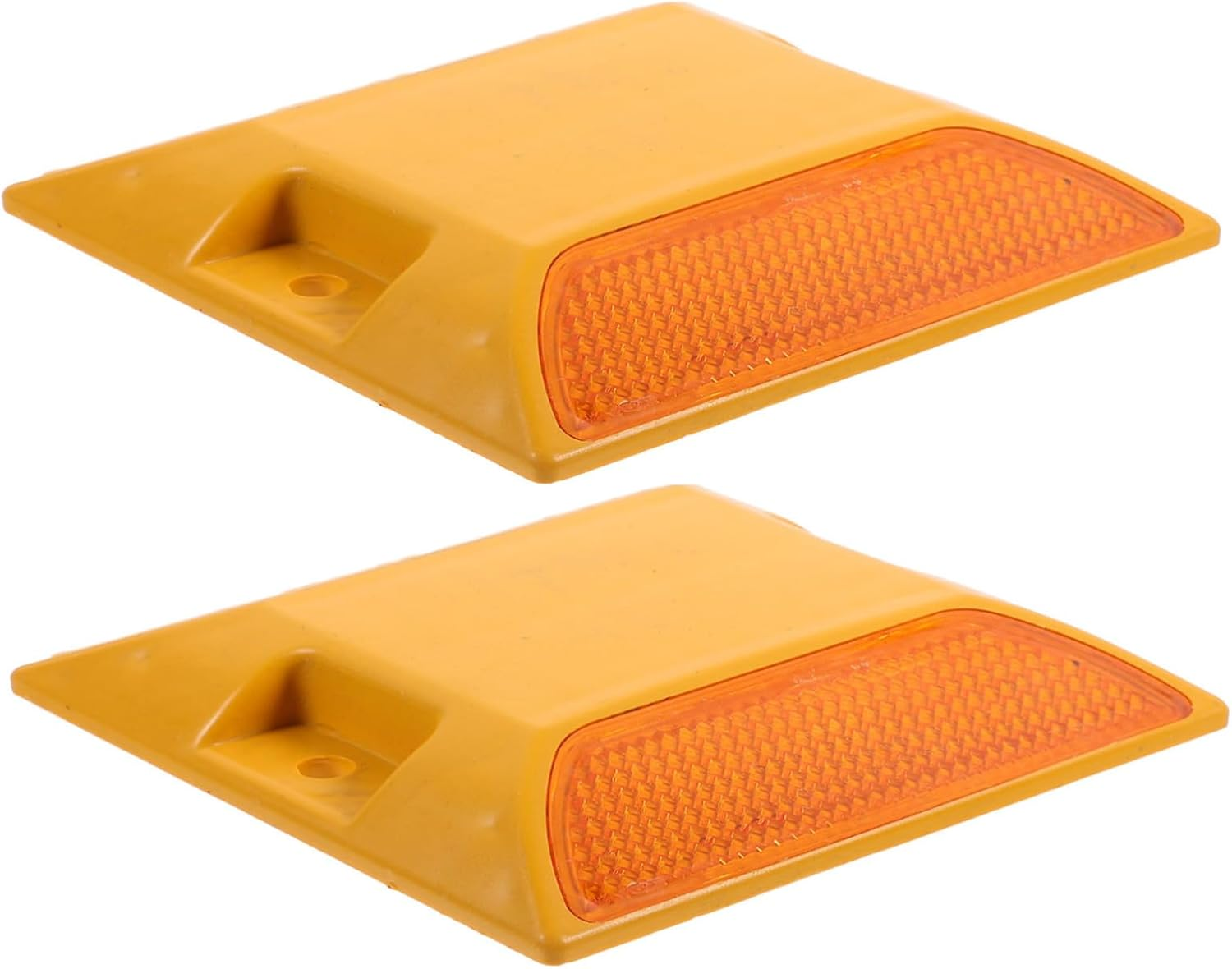 Anneome 2Pcs Plastic Road Spikes Reflective Road Markers for Driveway Entrance Pavement Markers Deterrent image number 4