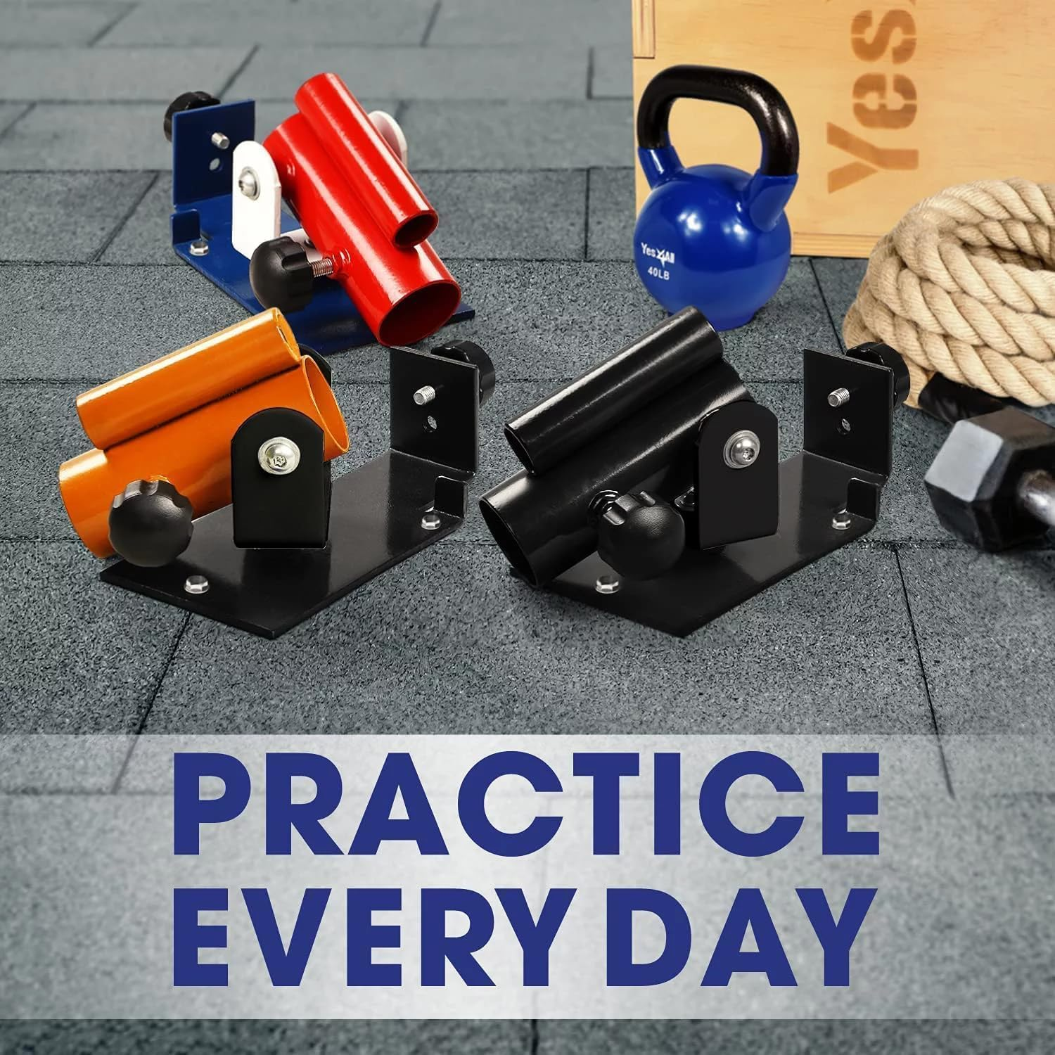 Yes4All Deluxe T-Bar Row Platform &ndash; Full 360&deg; Swivel & Easy to Install &ndash; Fits 1&rdquo; Standard and 2&rdquo; Olympic Bars - A. Black image number 5