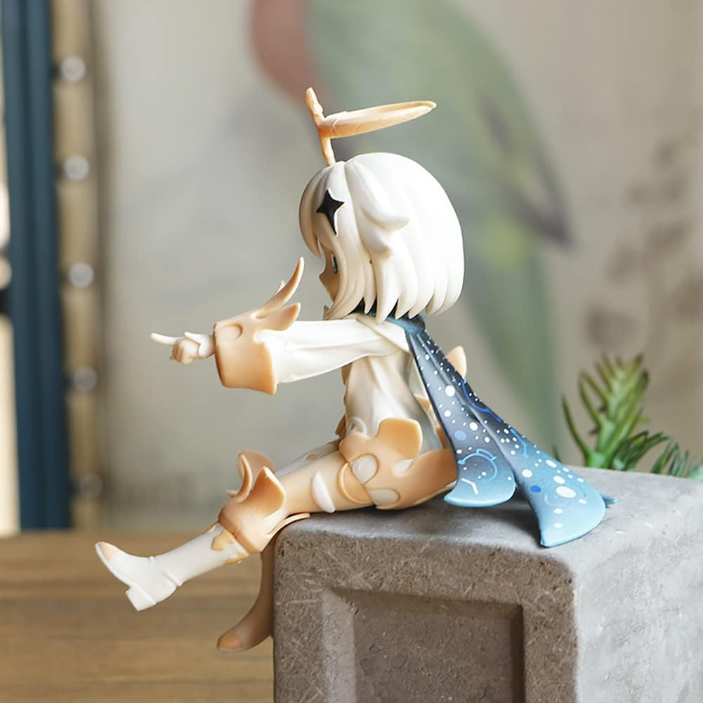 Paimon Genshin Figure Impact Figurine Genshin Merch Impact Paimon Figure Sitting 1/7 Scale Game Action Figure Character Model Anime Toys image number 4