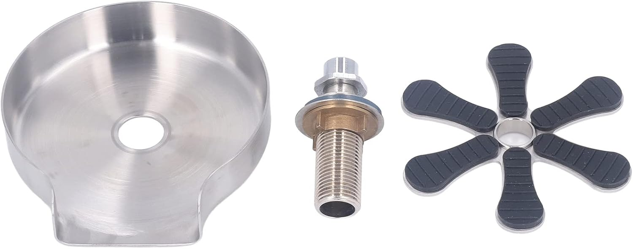 Glass Rinser, Stainless Steel Automatic Glass Rinser 360&deg; Rotating Jet Bottle and Cup Washer for Sink Powerful Cup Washer Kitchen Sink Cup Rinser for Bars, Hotels, Coffee Shops image number 4