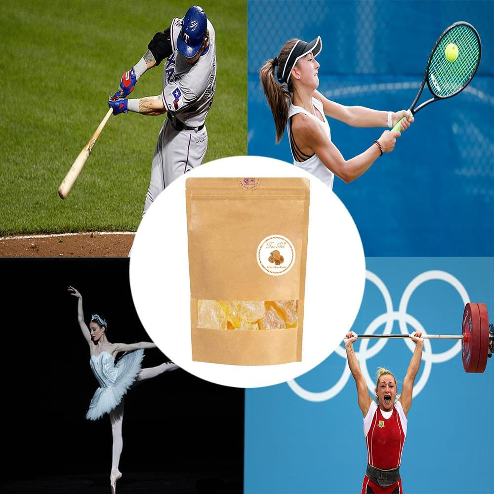 Tooget 400G Pine Rosin, Pine Rosin for Beeswax Wraps, Gum Nugget Rock Form, Baseball Rosin Bag for Pitching, Pine Rosin Powder for Bowling, Golf Rosin Bag