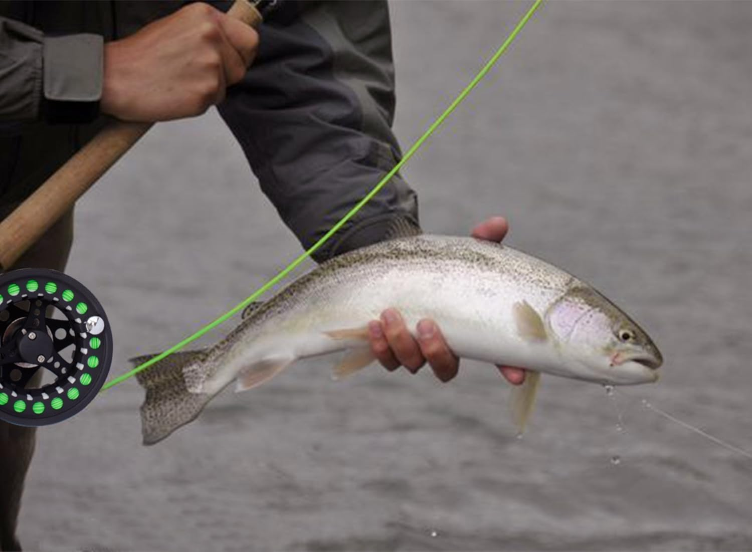 Netangler Fly Fishing Combo,Lightweight Portable Rod and Reel Kit,Graphite Pole with Carbon Fiber Blanks and Chromed Stainless-Steel Snake Guides 4-Piece,With Carry Bag(5-6#) image number 6