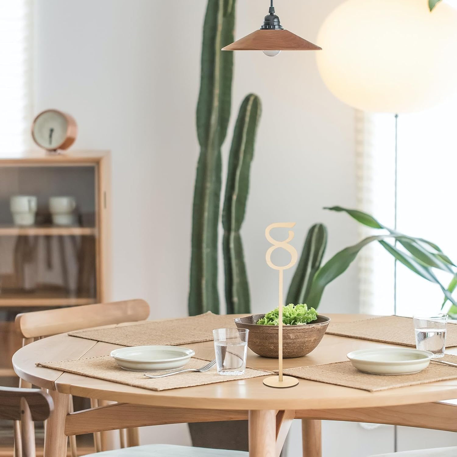 1-10 Wedding Table Numbers 13" Tall Wooden Table Numbers Tabletop Signs for Wedding, Party, Home Decoration, Rustic Receptions, Banquets, Caf&eacute;s, Restaurants, Hotels. Wood image number 1