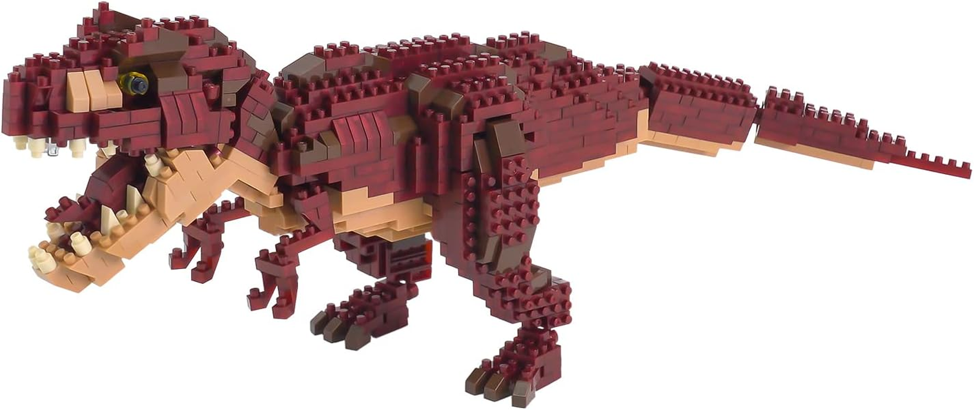 Nanoblock Dinosaur Deluxe Edition A004 Tyrannosaurus Rex & Tyrannosaurus Skeletal Model, Set of 2 image number 5
