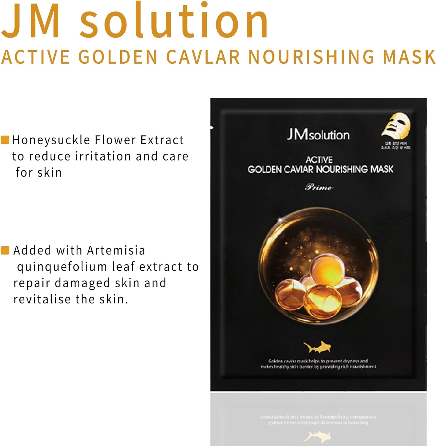 JM Solution Face Mask [10Pack] Hydrating Collagen Facial Masks - Pore Minimizer - Peel off Sheets - Korean Beauty Skin Care - Moisturizing Sheet Pack image number 5