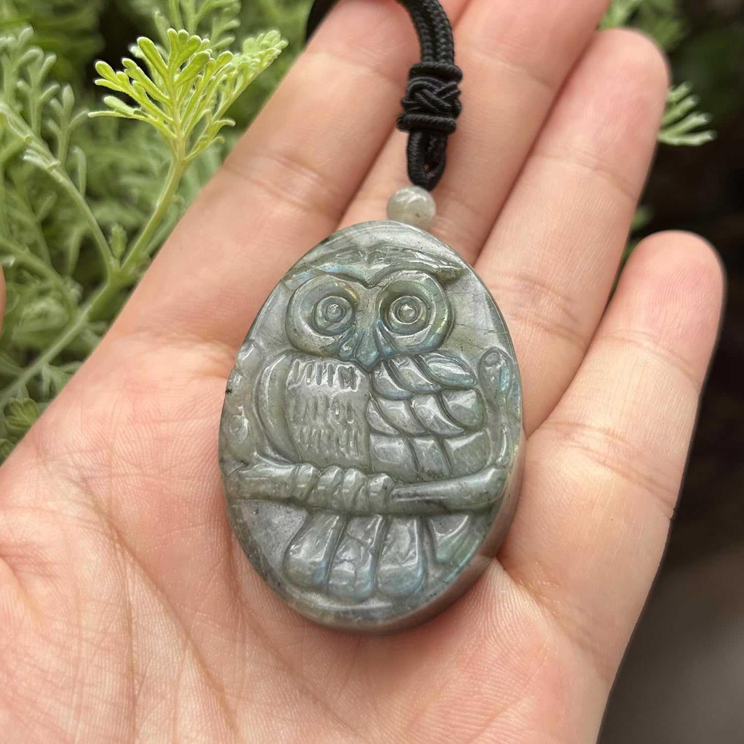 Natural Boutique Labradorite Crystals and Healing Stones,Haped Diy-Jewelry Pendant image number 3