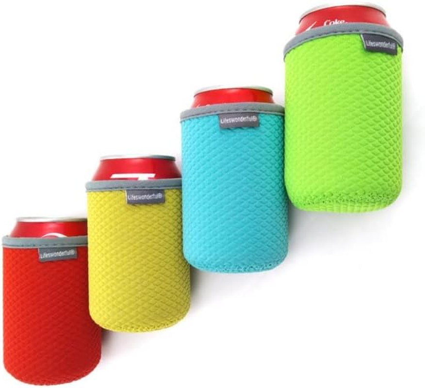 4 Pack - Insulated Stubby Holder Sleeves for Drinks Cans, Soft Drinks, Beer - by Lifeswonderful image number 3